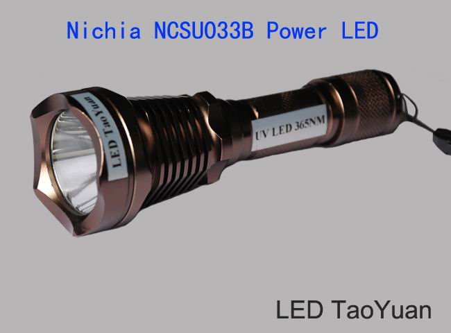 UV LED flashlight Wholesale 365nm 3W
